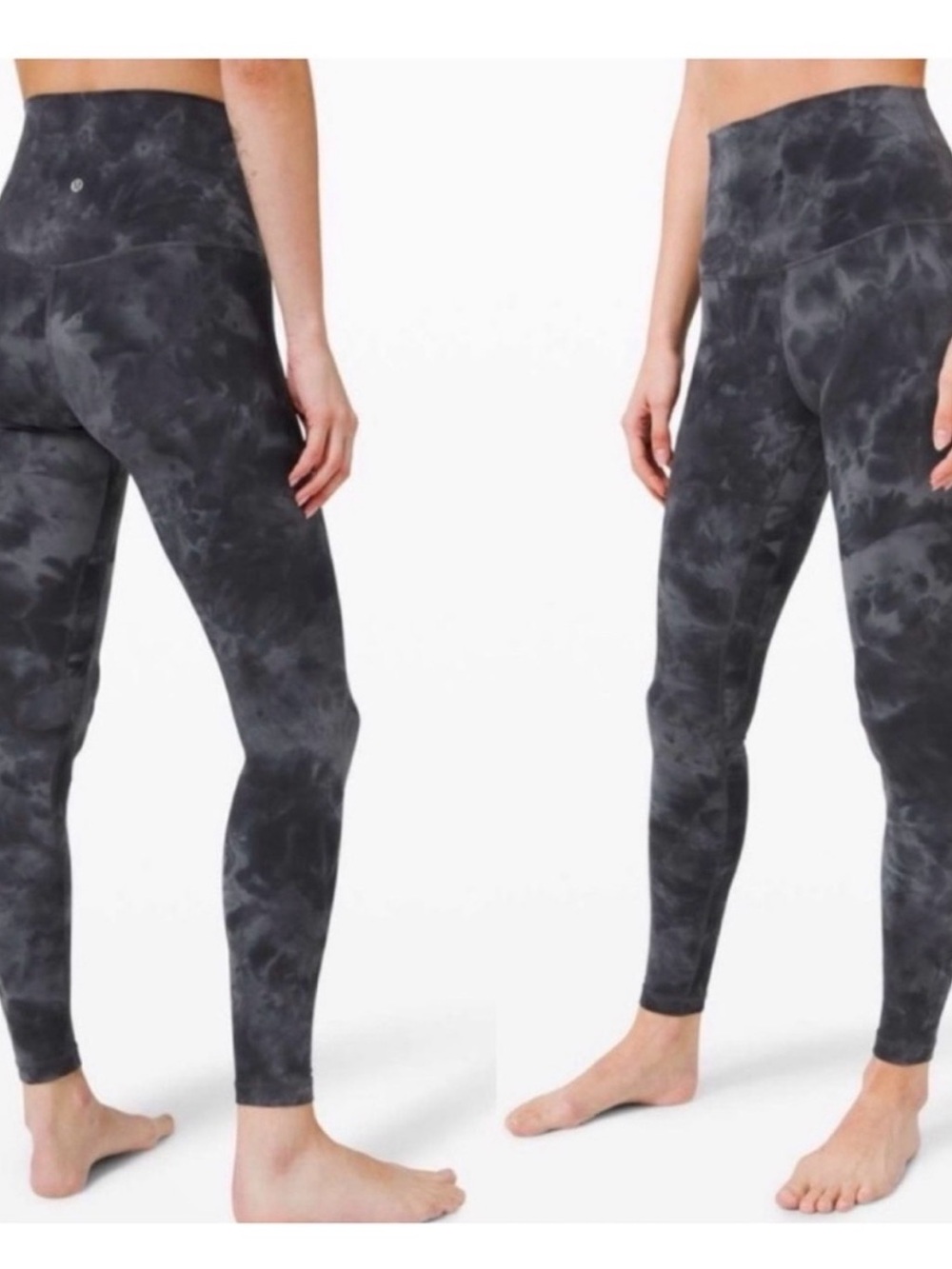Lululemon Align 25” High-Waist Charcoal Tie-Dye Leggings